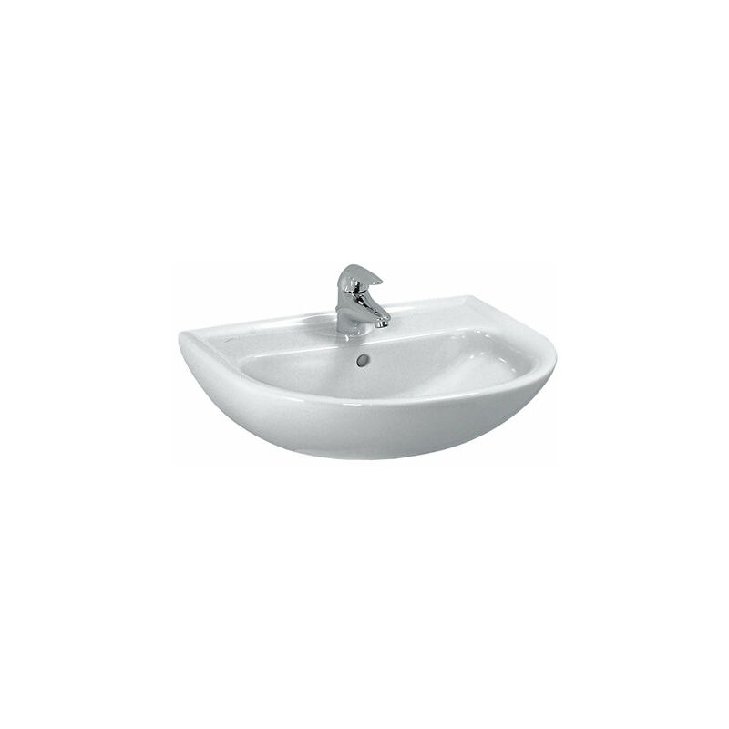 

Lavabo PRO B, 1 agujero para grifo, con rebosadero, 550x440, color: Blanco - H8109510001041