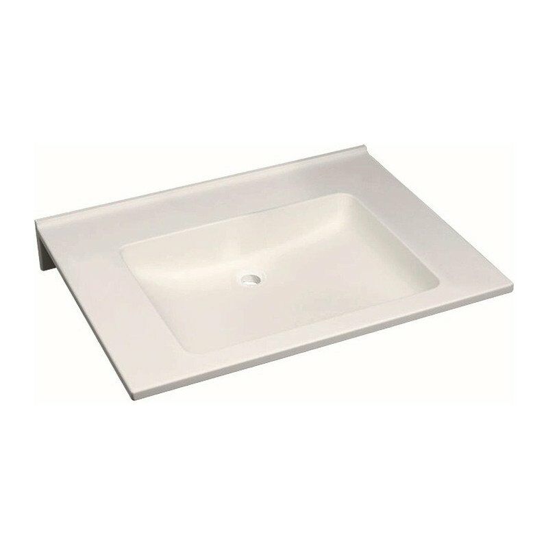 

Geberit - Lavabo PUBLICA 700 x 550 mm, sin orificio para grifería, sin tapa, sin recortes blanco