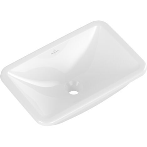 Lavabo rectangular 60 x 40,5 encastrable VILLEROY ET BOCH Loop & Friends TitanCeram