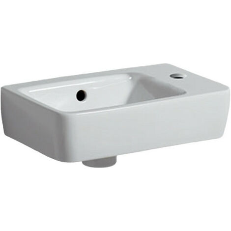 Lavabo RENOVA COMPACT 400x250mm avec trou pour robinet droite blanc KT