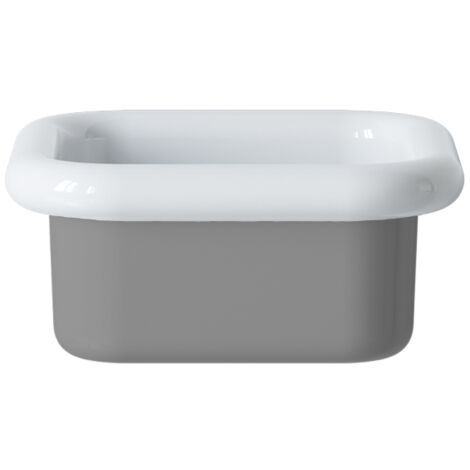 Lavabo rétro à poser en céramique 40 cm - True Colors Lite - Gris Clair
