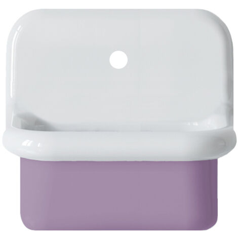 Lavabo rétro en céramique 45 cm - True Colors Lite - Mini profondeur - Violet Lavande