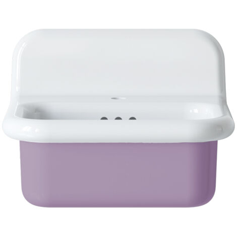 Lavabo rétro en céramique 50 cm - True Colors Lite - Petit format - Violet Lavande