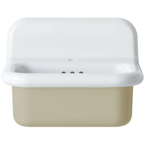 Lavabo rétro en céramique 50 cm - True Colors Lite - Petit format - Yuta