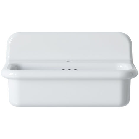 Lavabo rétro en céramique 70 cm - True Colors Lite - Moyen format - Blanc