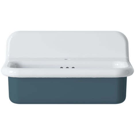 Lavabo rétro en céramique 70 cm - True Colors Lite - Moyen format - Gris