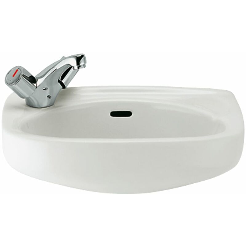 

ROCA Lavamanos 44 cm x 31 cm - Serie Ibis , Blanco. No incluye grifería.