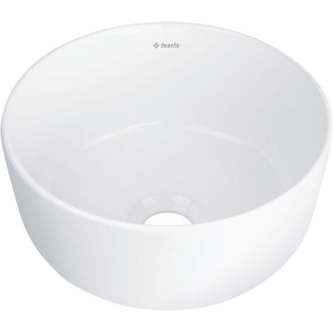 Lavabo rond en céramique à poser blanc - Veronik