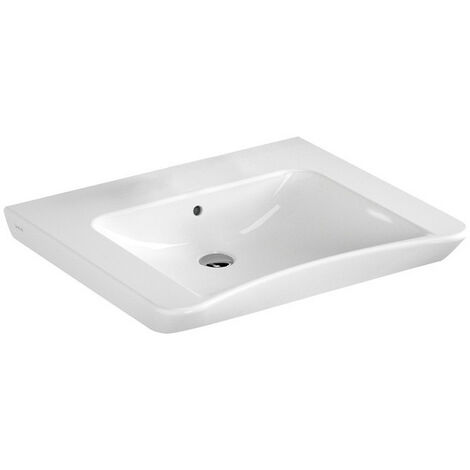 Lavabo S20 650 x 560/520 mm sans trou pour robinetterie, avec trop-plein blanc VITRA
