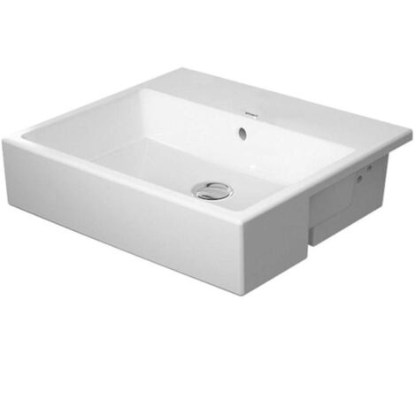 Lavabo semiempotrado Duravit Vero Air 55x47cm, con rebosadero,