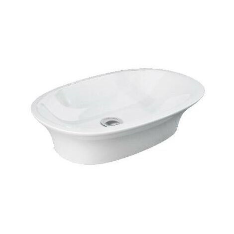 Lavabo da appoggio ovale 60x36 in ceramica in offerta