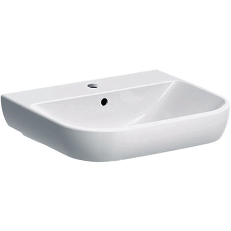 Lavabo Smyle 55x48cm avec trou pour robinetterie. avec trop-plein.. KeraTect