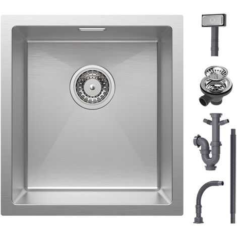 Lavabo Sobre Encimera Cerámica (39x39x13.5cm) Rectangular sin Desbordamiento para Baño, Blanco