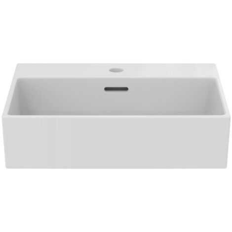 Lavabo sobre encimera EXTRA 500x400x125mm blanco 1 orificio para grifería, sin rebosadero IDEAL STANDARD