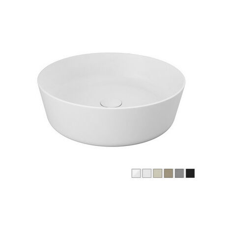 Lavabo sobre encimera Feeling redondo gris mate