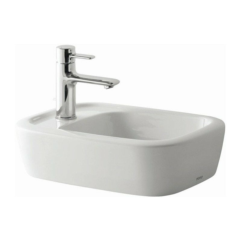 

Lavabo sobre encimera NC con orificio para grifo blanco - Toto