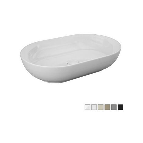 Lavabo sobre encimera ovalado Feeling - Negro mate