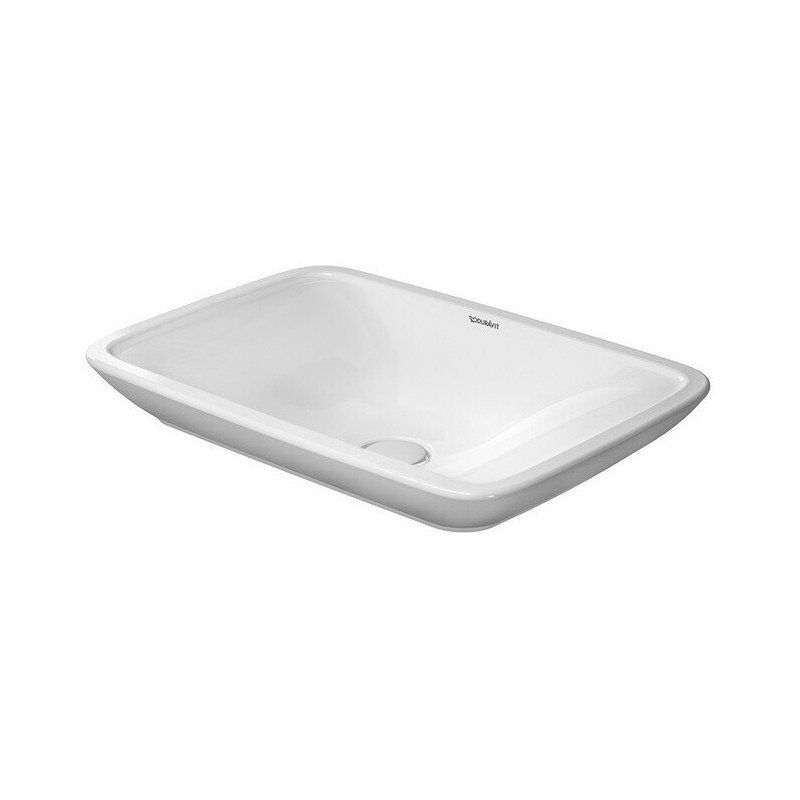 

Lavabo sobre encimera PURAVIDA + sin rebosadero B 700x465mm geschl o white hole
