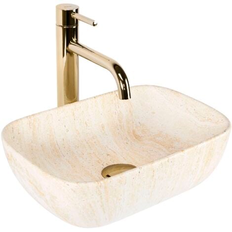 LAVABO SOBRE ENCIMERA REA BELINDA MINI BEIGE