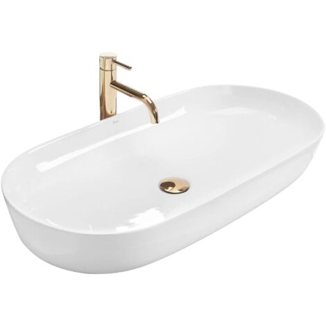 LAVABO SOBRE ENCIMERA REA CLEO 81 BLANCO