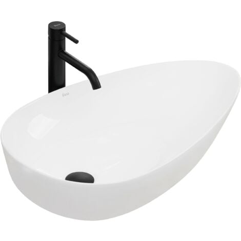 Lavabo Sobremueble Rea Sofia Mini Kashmir Gris - Cerámica Sanitaria Para Baño Moderno