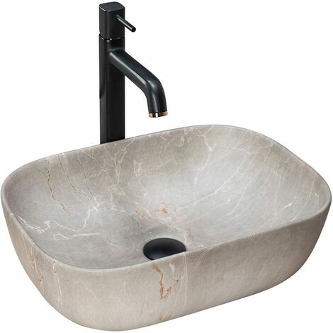 LAVABO SOBRE ENCIMERA REA LIVIA BEIGE