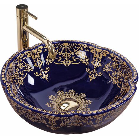 LAVABO SOBRE ENCIMERA REA MARINA BLUE