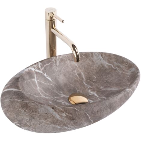 LAVABO SOBRE ENCIMERA REA ROXY B STONE NATURE