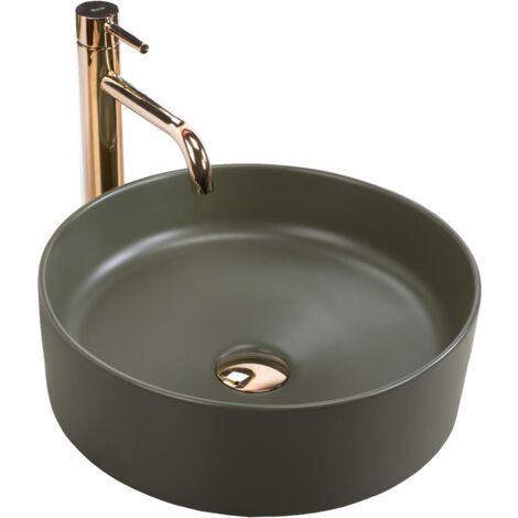 LAVABO SOBRE ENCIMERA REA SAMI GREEN MATT