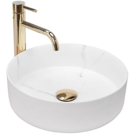 LAVABO SOBRE ENCIMERA REA SAMI MARBLE MAT