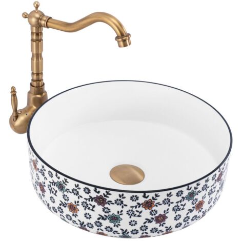 LAVABO SOBRE ENCIMERA REA STEFANIA WHITE