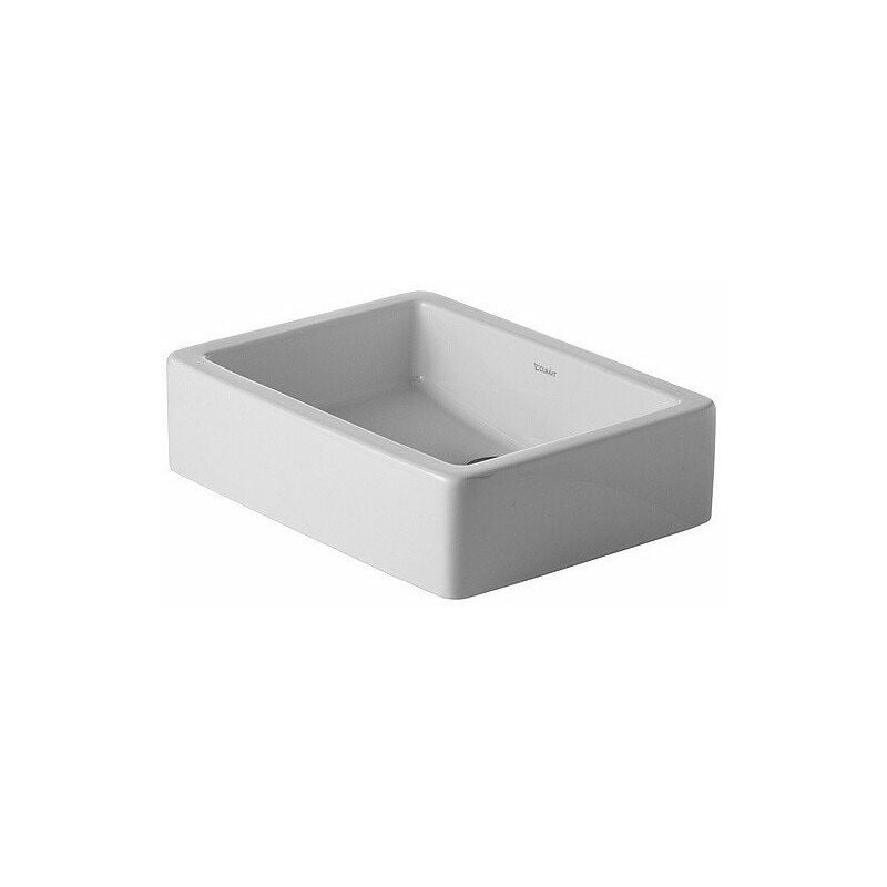

Lavabo sobre encimera VERO sin rebosadero B 50x38cm geschl o hole white