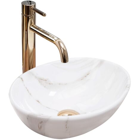 LAVABO SOFIA MINI AIAX LUCIDO - DA APPOGGIO SKU REA-U8014