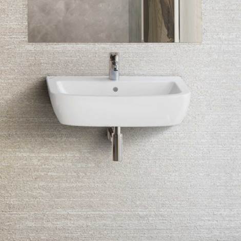 Ceramica Dolomite Serie Donatello.Lavabo Sospeso 50x44 In Ceramica Dolomite Gemma 2 J521401