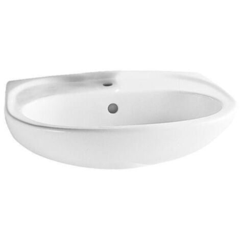 Lavabo sospeso 55 cm bianco lucido - Vitra Normus