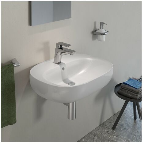 Lavabo sospeso 55 cm serie illusion ovale