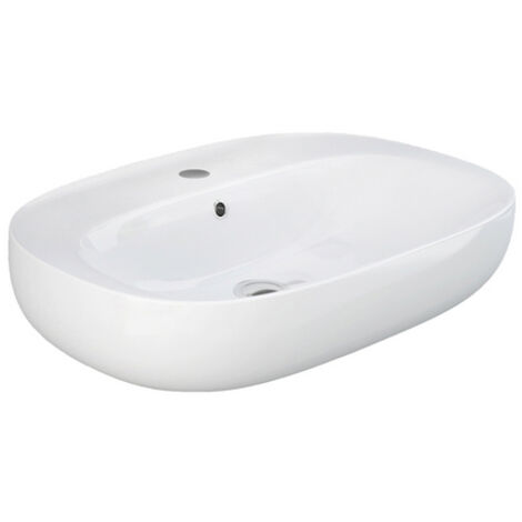 Lavabo sospeso 60 cm serie illusion ovale