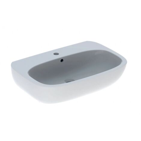 Lavabo sospeso 65 cm bianco lucido - Geberit Fantasia - Senza colonna