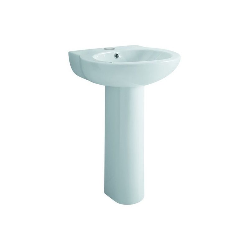 Ceramica Azzurra Full 48.Lavabo Sospeso Cm60 Azzurra Serie Full 48 In Ceramica Bianco Art Ful20048 010005