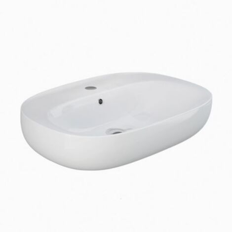 LAVABO SOSPESO ILLUSION OVALE Monoforo L. 65 cm
