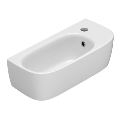 Lavabo sospeso in ceramica 50x22 cm Globo Genesis GE046BI  Bianco - Ceramica
