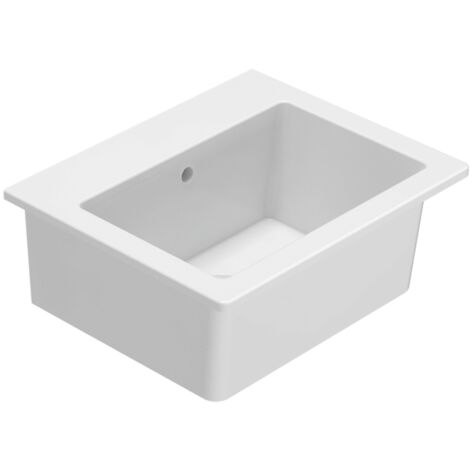 Lavabo sospeso PB2078 in pietra solida (Solid Stone) - 50 x 30 x