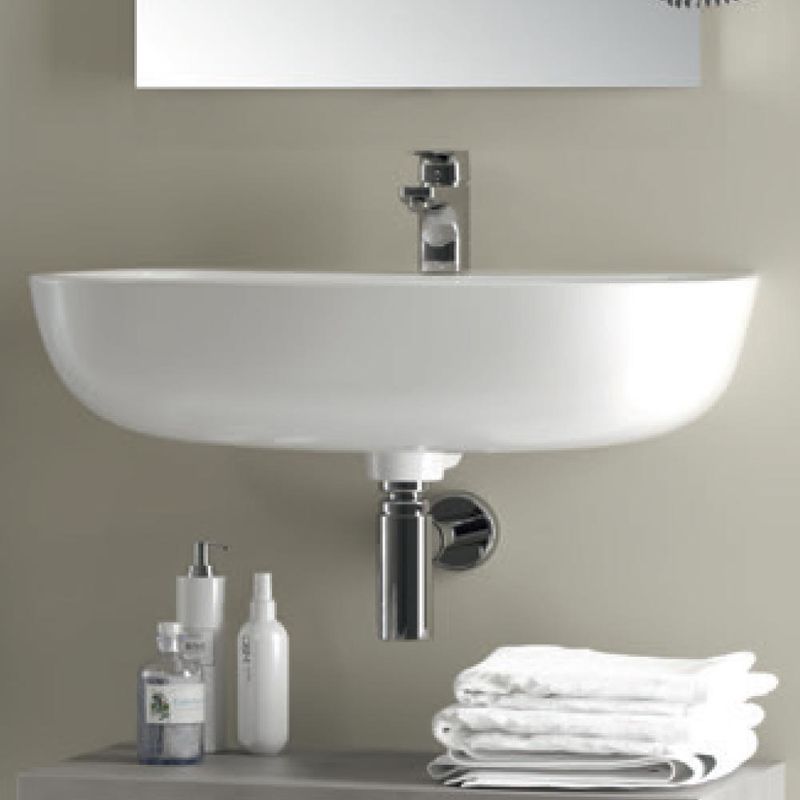 Lavandino Ideal Standard Esedra.Lavabo Sospeso Moderno Ideal Standard Esedra Cm 50 T280801