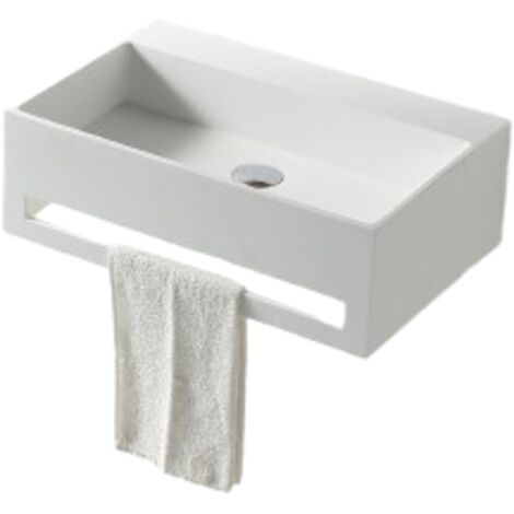 Lavabo Freestanding in Resina Bianca Stone