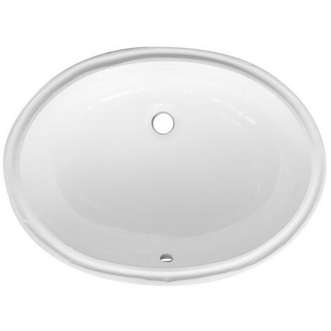 Lavabo sottopiano 57x42 cm bianco LT74