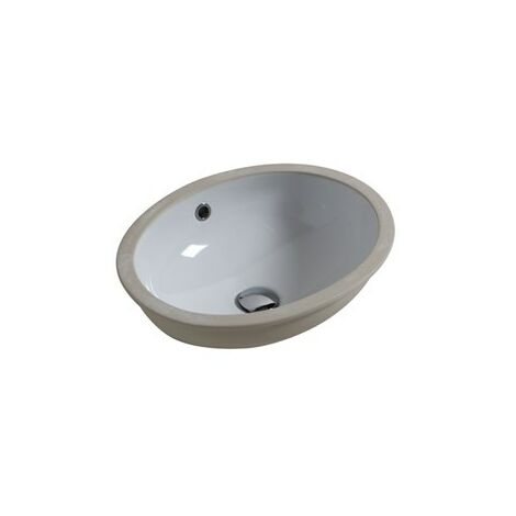 Lavabo sottopiano incasso ovale 46x38 ceramica