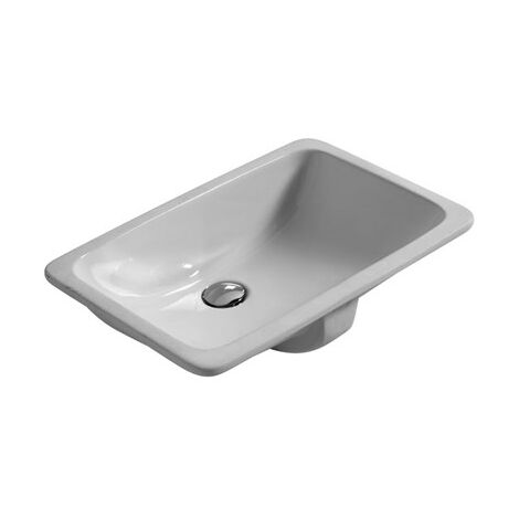 Lavabo sottopiano incasso rettangolare 56x37 ceramica