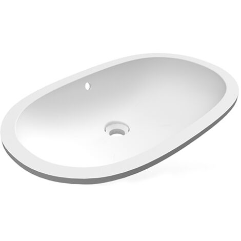 Lavabo sottopiano ovale allungato variant 65x41cm