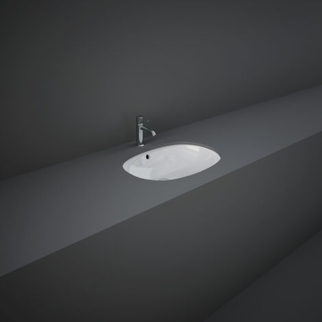 Lavabo sottopiano ovale Rak Ceramics Bianco