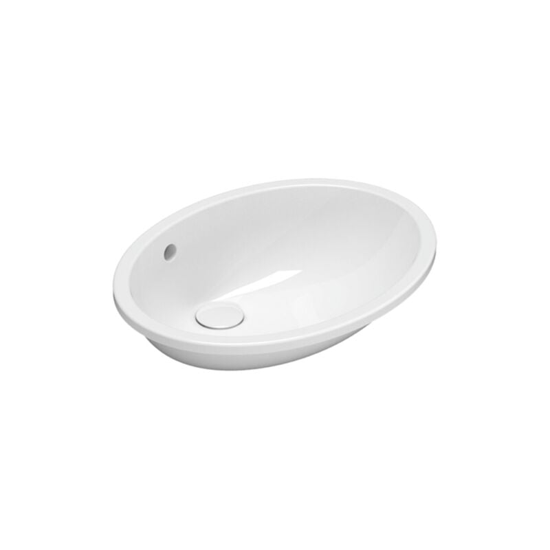 Lavabo sous plan en céramique 57x43 cm Globo Sibari VA018BI Blanc - Céramique